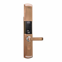 亚太天能（TENON）智能安防指纹锁 锌合金家用指纹密码锁电子门锁 T8e 深红古铜