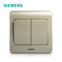 西门子(SIEMENS)开关插座 远景金棕系列二开双控5TA02161CC133 金棕 二开双控