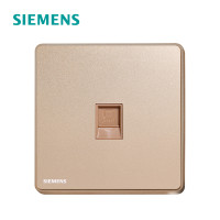 西门子(SIEMENS)开关插座 睿致玫瑰金系列电脑插座5UH81623NC04 玫瑰金 电脑插座