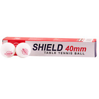 红双喜DHS乒乓球1840D连环40mm白色6只装 白色