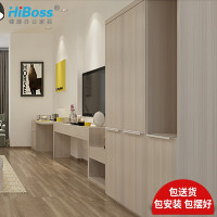 HiBoss职员公寓床 员工 宿舍整套家具 单人床 公寓双人床 员工公寓宿舍家具 衣柜1200W*500D*2000H