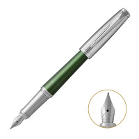 派克PARKER 钢笔 都市林中寄语墨水笔 学生商务办公文具用品 可吸墨可替换墨囊0.5mm金属不锈钢F笔尖 都市林中寄语墨水笔