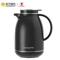 富光(FUGUANG)WFS1018-1500 1500ml欧式家用大容量保温水壶保温瓶玻璃内胆热水瓶暖水壶 黑色 黑色