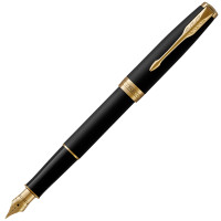 派克PARKER 钢笔 新品卓尔磨砂黑杆金夹墨水笔 商务办公签字专用 书写0.5mm金属不锈钢笔尖F尖 卓尔磨砂黑杆金夹墨水笔