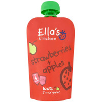 Ella’s Kitchen 艾拉的厨房 第一阶段草莓苹果婴儿混合果泥 120克/袋