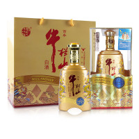 百年牛栏山二锅头白酒 浓香型 流金时光 42度礼盒500ml *6瓶整箱