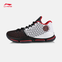 [自营]李宁(LI-NING)2018新款男篮球专业比赛篮球鞋ABAN011 标准黑/标准白 39