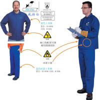 WELDAS/威特仕 火狐狸 蓝色连体式 工作服 33-8200（XXXL） （单位：件）