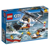 LEGO 乐高 城市系列 重型救援直升机 60166 6-12岁 积木玩具