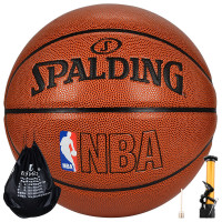 SPALDING 斯伯丁篮球NBA比赛PU材质7号 蓝球 成人儿童 lanqiu 74-601篮球