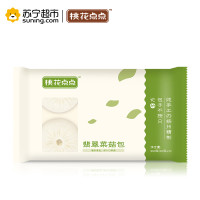 桃花点点 扬州速冻包子300克 50克*6只 翡翠菜菇包