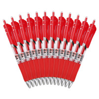 晨光(M&G) 按动式中性笔 K-35 红色 0.5mm 12支/盒