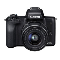 佳能(Canon) EOS M50 黑色（ EF-M15-45mm f/3.5-6.3 IS STM）黑 数码微单