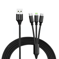 沃品 三合一充电数据线 LC807 20个起订