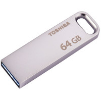 东芝（TOSHIBA） 64G 随闪U363 金属U盘 USB 3.0 银色 读速120MB/s