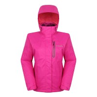 哥伦比亚(Columbia)女款OMNI-HEAT保暖内胆防水三合一冲锋衣PL7961 玫红色627 XL