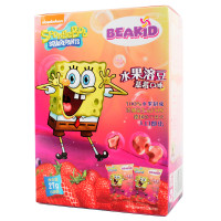 beakid 美国海绵宝宝纯水果溶豆水果脆片草莓香蕉味24g-盒装 零食点心