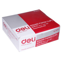 得力 回形针 0050 50mm 100枚/盒 银色 单盒价格deli