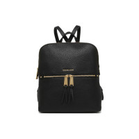 迈克·科尔斯(MICHAEL KORS) MD SLIM BACKPACK 中号拉链 女士双肩包 mk 女包 黑色金色五金