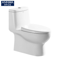 安华卫浴(ANNWA)马桶坐便器喷射虹吸式缓降静音座便器安华洁具地排式马桶 aB15002 400MM