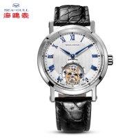 seagull海鸥手表陀飞轮男表 镂空Tourbillon机械表D818.600 白色