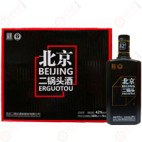 永丰北京二锅头自黑 黑瓶 42度 清香型白酒 黄标 500ml*9瓶 整箱装