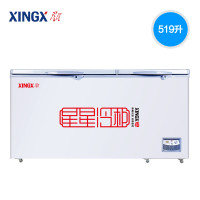 星星（XINGX）BD/BC-519E 519升 单温 冰柜 卧式冷柜 商用大冷柜 直冷顶开门 电脑控温 温度显示