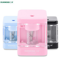 三木(SUNWOOD)5940 USB电动削笔器 学生/办公文具 铅笔刀 粉色