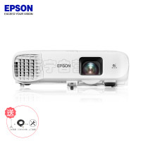 爱普生(EPSON)CB-2142W商务办公会议投影机+阿波罗100英寸16:10电动遥控幕布+翔禾电动升降吊架