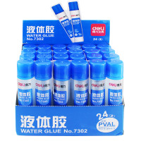 得力（deli）7302 办公液体胶水中号 50ml/支（12支装）