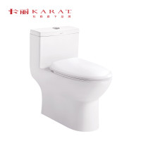 科勒旗下品牌 卡丽卫浴(KARAT) 丽俐静音喷射虹吸式节水防臭家用一体式抽水马桶 75943T/75944T-S-WK 白色 305MM