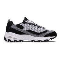Skechers斯凯奇女士系带中帮网面透气休闲 跑步鞋 轻便减震运动鞋12615/B KW 12615/BKW 35