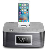RSR DS406 苹果音响iphonex/7/8ipad手机充电底座迷你组合音响低音炮无线蓝牙音箱音响（银色）