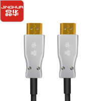 晶华 HDMI光纤线2.0高清4K@60HZ传输投影仪电视、电脑机顶盒视频线高清HDR大屏数据线 黑色 H110 50米