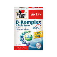 Doppelherz 双心 天然维生素b族+叶酸复合营养片 45片/盒