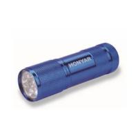 鸿雁 HONYAR LED-SD01-P 铝合金手电筒 9LED，3节AAA