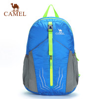 CAMEL骆驼户外双肩背包 男女款20L徒步登山 男女通用 双肩折叠包 蓝色