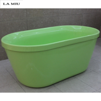 儿童浴缸小户型浴缸家用迷你坐式1-1.5米小浴缸江浙沪 翠绿色 ≈1.4m