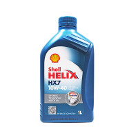 壳牌（Shell）半合成机油 Helix HX7 10W-40 蓝喜力 A3/B4 SN级 1L 德国原装进口