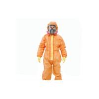 3M 4690橙色高级带帽连体防化服，M