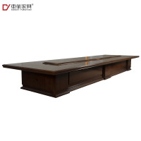 东业家具 M-5009 现代简约大型会议桌 棕色