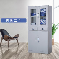 豫亨 二斗器械 办公家具铁皮柜文件柜更衣柜档案柜办公室资料柜其他金属办公柜类带锁家用储物阳台柜 二斗器械