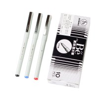 斑马(ZEBRA) BE-100 速干签字中性笔商务学生用针管水笔10支装 黑色