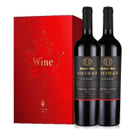 澳洲原瓶进口红酒赫西奥拉代表作干红葡萄酒750ml*2瓶 双支礼盒装