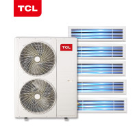 TCL中央空调6匹一拖五0元安装 变频冷暖 一级能效 嵌入式风管小多联机 适用110~130㎡TMV-Vd140W/N1