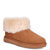 [直营]UGG(UGG) CLASSIC MINI FLUFF经典翻毛短筒女士保暖雪地靴女靴1106757 栗子棕1106757-CHE US7/38码