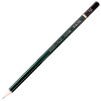 得力(deli) 7083铅笔 HB高级书写绘图铅笔 12支/桶58114 黑色