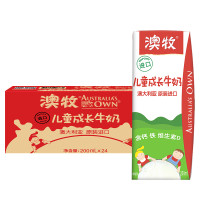 澳牧儿童牛奶200ml*24盒澳大利亚原装进口成长配方牛奶学生早餐奶
