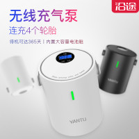车载充气泵无线便携式车用家用汽车小轿车轮胎12V电动加气打气泵A05-无线机械黑色