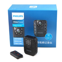 飞利浦（PHILIPS）VTR8100 32G+遥控器 2000万像素150°广角1080P红外夜视摄像机记录仪取证执法